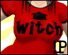 !P Witch Tee Red