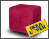 loft ikea hot pink poof