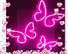Neon butterfly animated