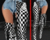 Thigh High B $ Checkered