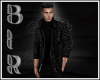 [BIR]Black Leather Coat