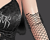gothic fishnet arm