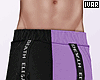 I' Purple + Blk Pants