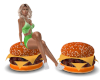 Dble Cheeseburger Seats