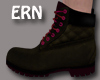 blk&burgundy boots