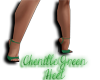 Chenille Green Heel