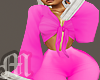 furry bodysuit pink