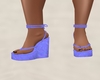 Lilac wedge sandals