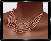*MM* Silver/Red necklace