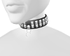 shiny black choker