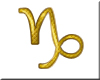 Gold Capricorn Symbol sm