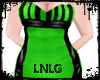 L:BBW Dress-PVCQueen Grn