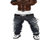 Gangst Ripped Dark Jeans