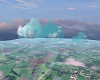 a vast aerial rural land