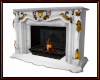 Antique white fireplace