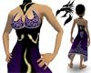 Purple/black Snake Gown