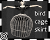*m Bird Cage Skirt Silvr