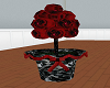red rose topiary