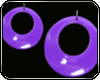 MrsJ Purple Hoop Earring