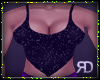 Ronda Black Glitter Top