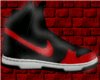 Black Red Hightop Nikes