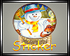 Snowman Globe Sticker