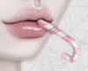 licking candy cane