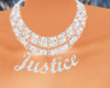 Diamond JUSTICE necklace