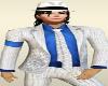 Michael Jackson White Blue Suits Halloween Costumes Funny