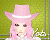 Pink Denim Cowgirl Hat