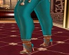 Teal Belly Dance Shoes
