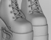 S&S Ivory Platform Boots