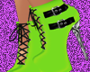 -XSSJX- Neon Green Boots