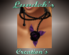 Deep Blk/Purple Necklace