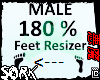 feet 180%