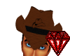 {M}Brown Cowboy Hat