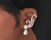 cuff pearl earrings
