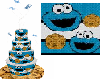 cookie monster bday cake