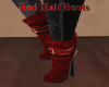Red Half Boots