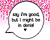𝓜 | in denial 💝