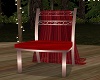 Red Silk Wedding Chair