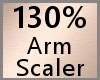 130% arm scaler