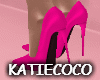 Shocking pink heels