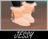 J ^ Fur Boots Peachy