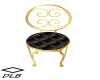 Vanity Chair, Black Gold