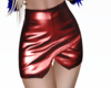 Red leather skirt RL