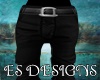 ES:Black Slim Trousers