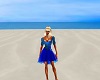 Blue Sexy Beach Dress