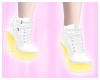 SK| White+Yellow Shoes