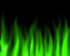 green flame kiss rug